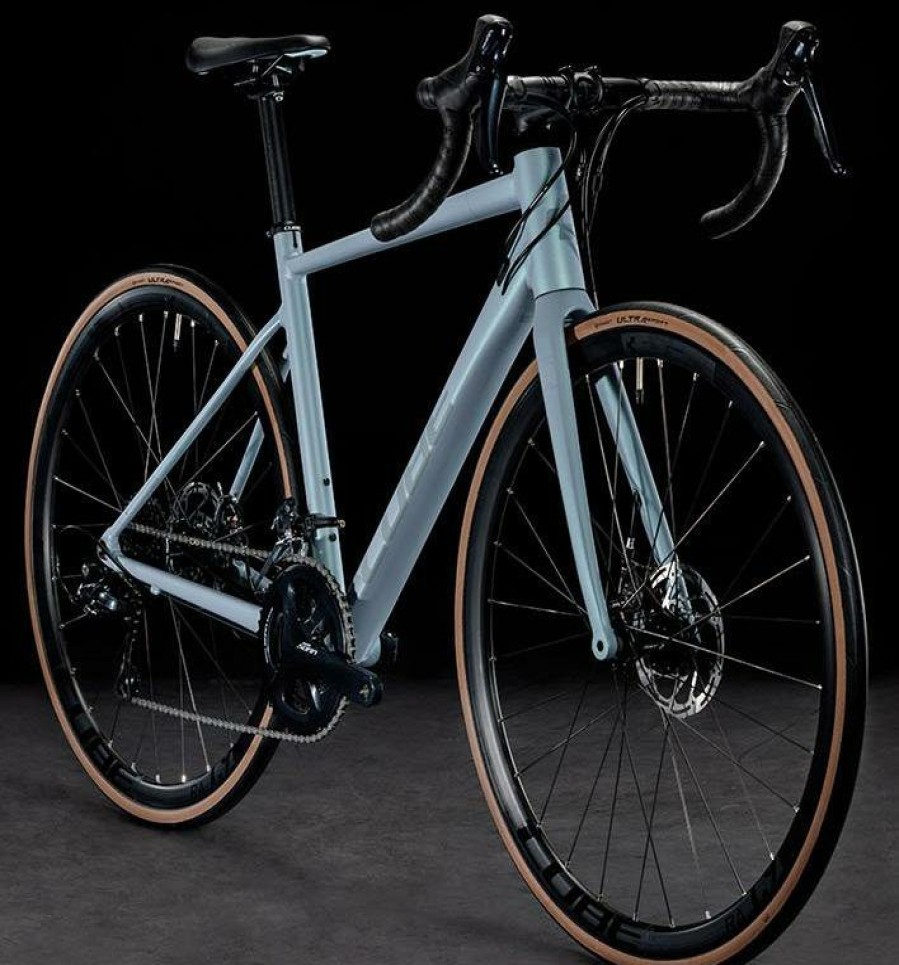 Bikes Cube | Cube Axial Ws Pro Road Bike (2023) Grey Sage/Mint