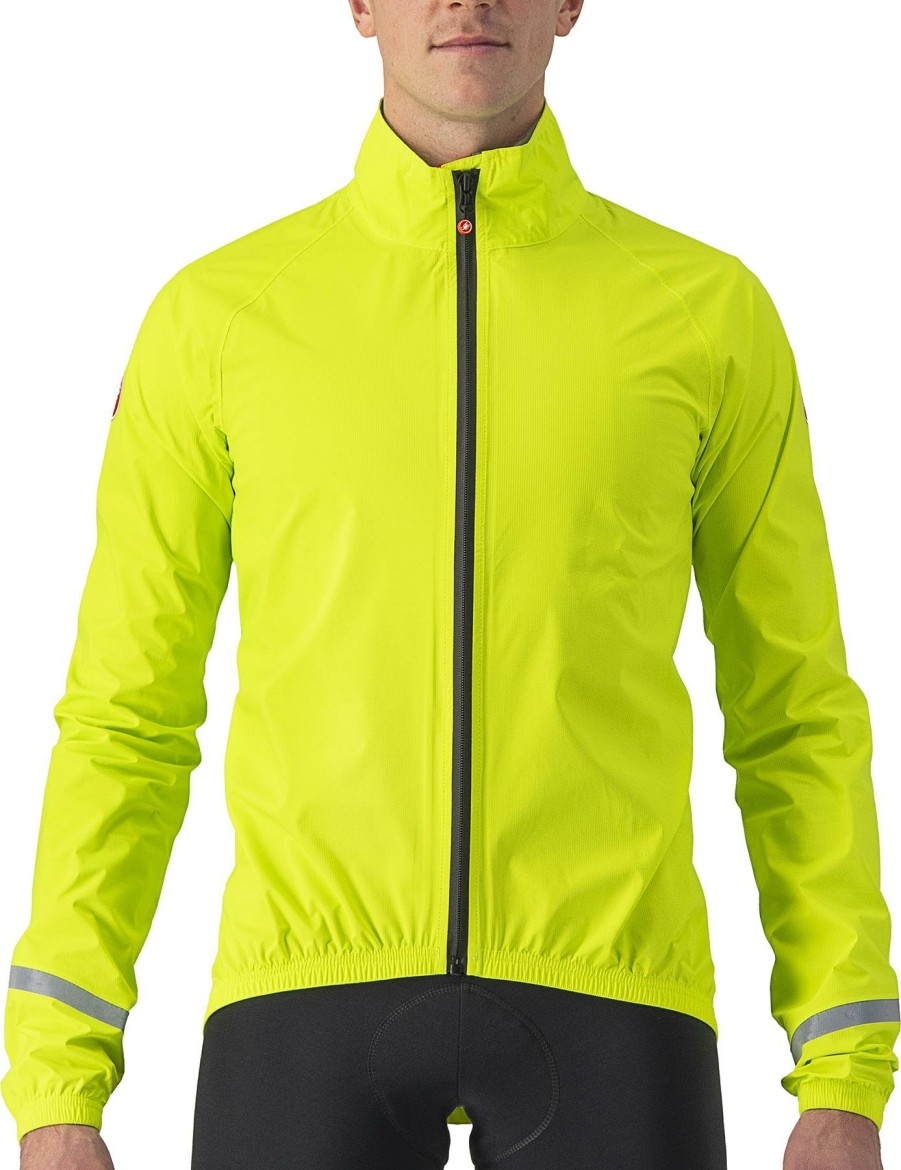 Clothing Castelli | Castelli Emergency Rain Jacket Light Black