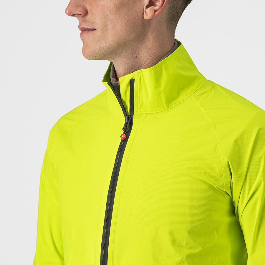 Clothing Castelli | Castelli Emergency Rain Jacket Light Black