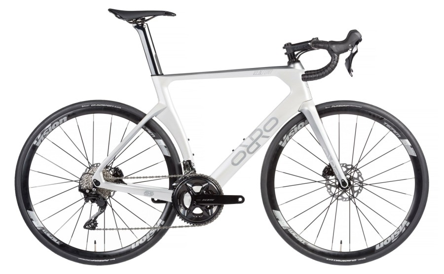 Bikes Orro | Orro Venturi Evo 105 Hydro Team30 Carbon Road Bike (2024) Black/Silver Gloss