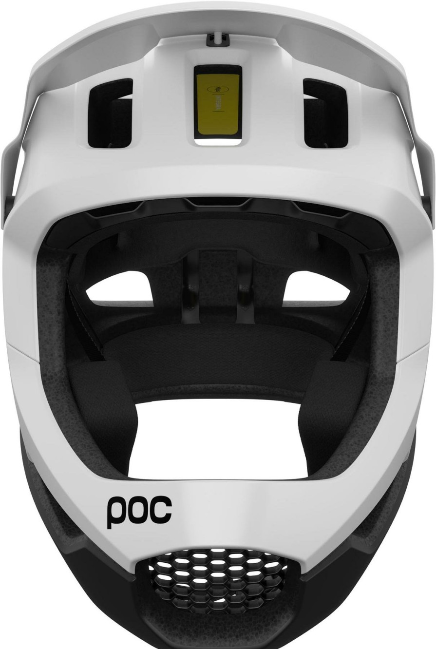 Helmets & Protection POC Mountain Bike Helmets | Poc Otocon Race Full Face Helmet (Mips) Uranium Black/Hydrogen White Matt