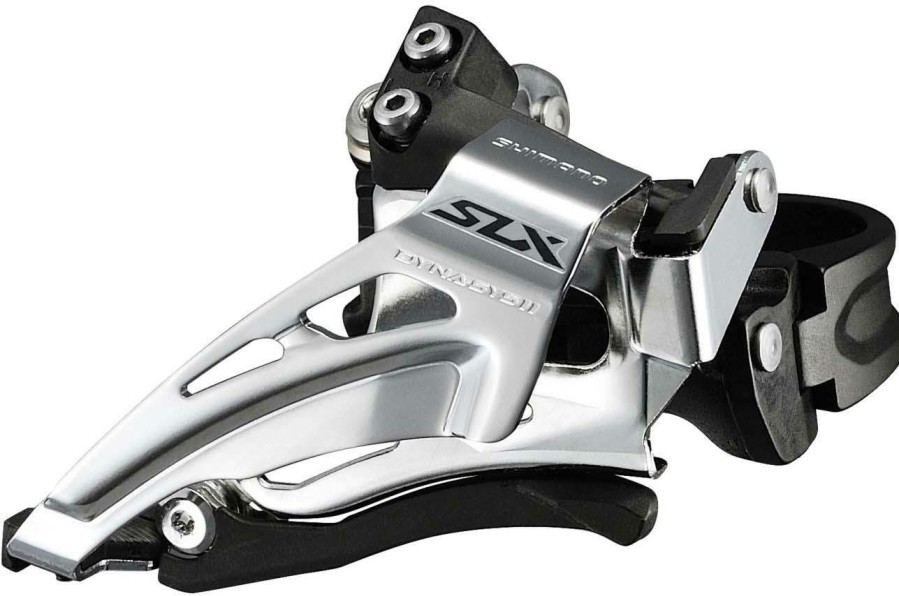 Bike Parts Shimano Derailleurs | Shimano Slx M7025 2X11 Mtb Front Derailleur Black/Silver