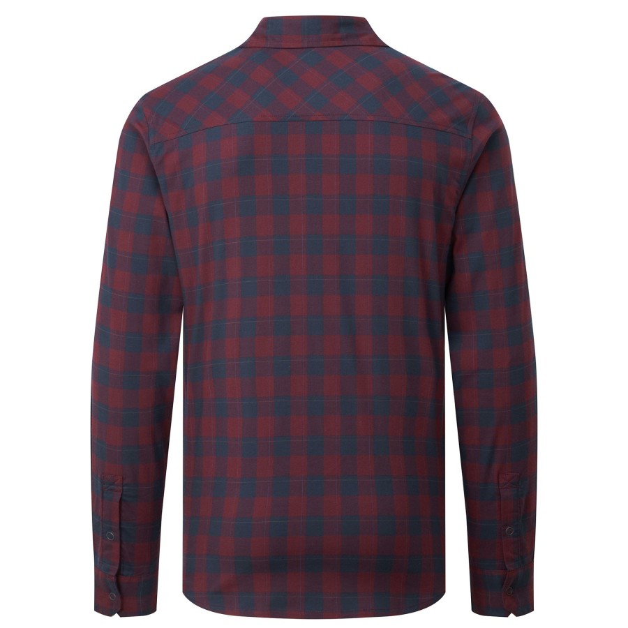 Clothing DHB Long Sleeve Jerseys | Dhb Trail Men'S Tech Shirt Burgundy