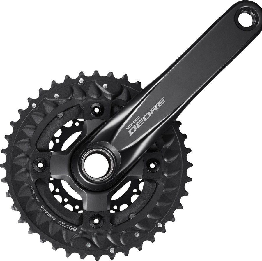 Bike Parts Shimano Chainsets & Cranksets | Shimano Deore M6000 10 Speed Mtb Triple Chainset Black