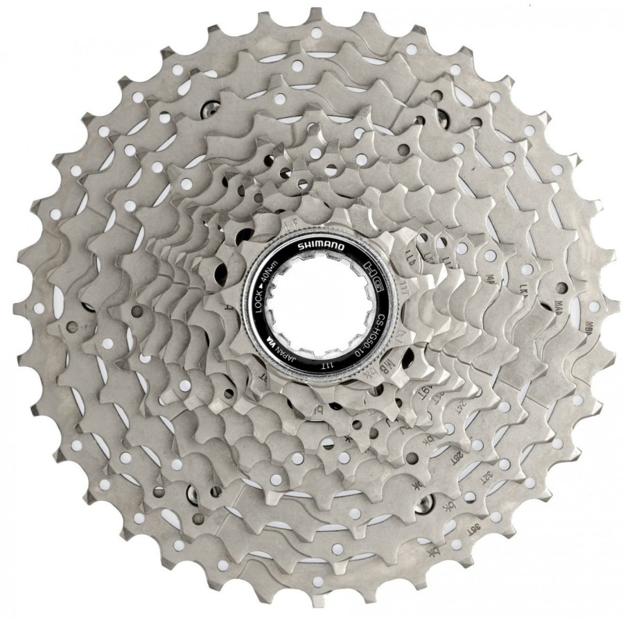 Bike Parts Shimano Cassettes | Shimano Deore Hg50 10 Speed Mtb Cassette Silver