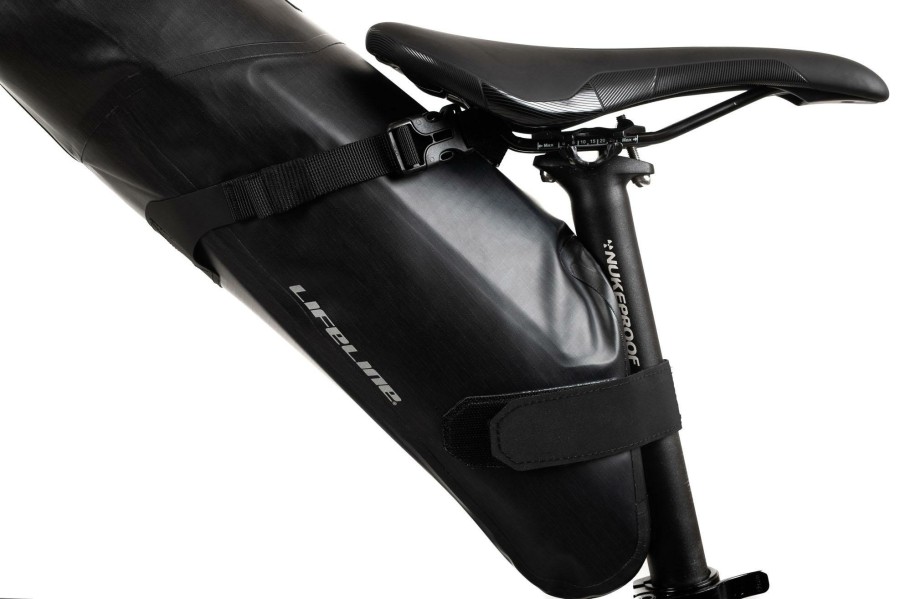 Accessories LifeLine Bike Bags | Lifeline Adventure Seat Pack Saddle Bag Black