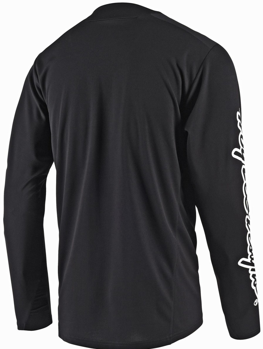 Clothing Troy Lee Designs Long Sleeve Jerseys | Troy Lee Designs Sprint Cycling Jersey Charcoal/Glo Red