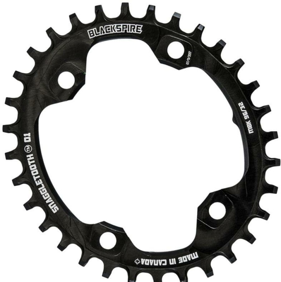 Bike Parts Blackspire Chainrings | Spire Snaggletooth Nw Oval Chainring Xt M8000 Black