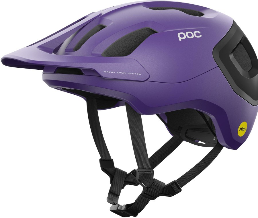 Helmets & Protection POC Mountain Bike Helmets | Poc Axion Race Mips Helmet Sapphire Purple/Uranium Black Metallic/Matt