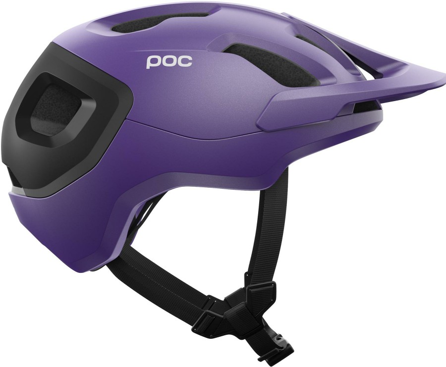 Helmets & Protection POC Mountain Bike Helmets | Poc Axion Race Mips Helmet Sapphire Purple/Uranium Black Metallic/Matt