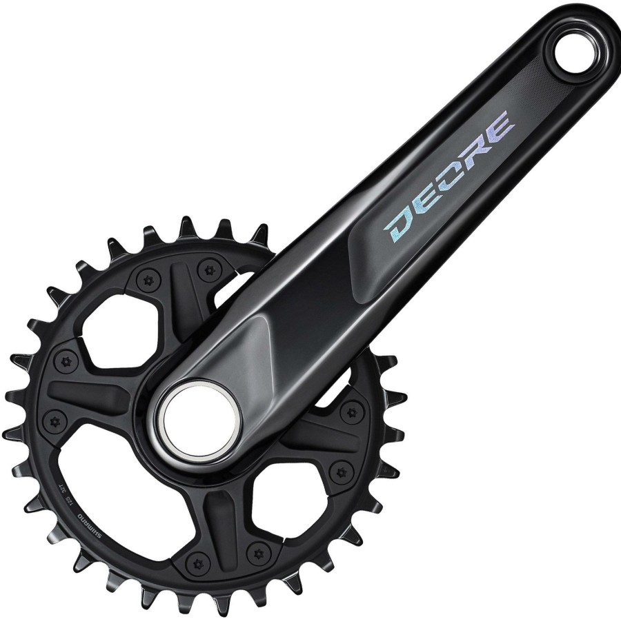 Bike Parts Shimano Chainsets & Cranksets | Shimano Deore M6100 Oe Crankset Without Bb Grey