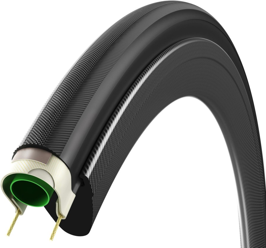 Wheels & Tyres Vittoria | Vittoria Pave Cg Open Clincher Road Tyre Black