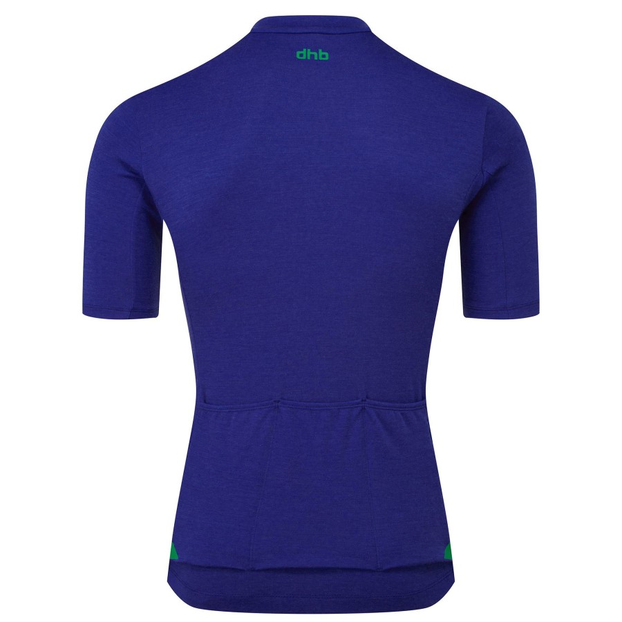 Clothing DHB Short Sleeve Jerseys | Dhb Men'S Merino Short Sleeve Jersey 2.0 Bluing