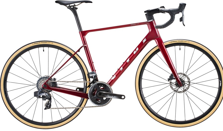 Bikes Vitus | Vitus Venon Evo-Rs Force Axs All-Road Bike Black Cherry