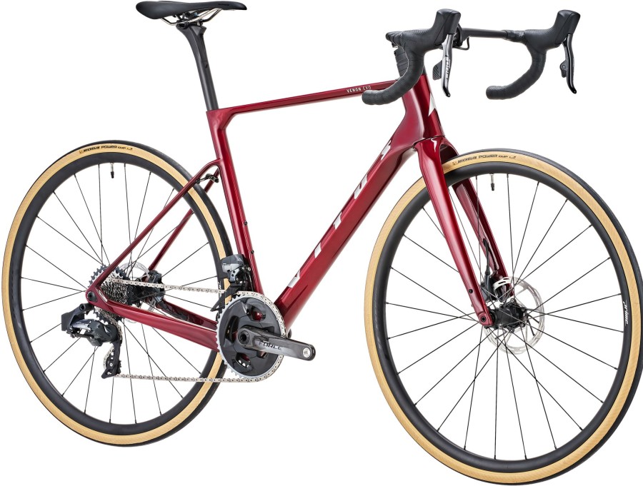 Bikes Vitus | Vitus Venon Evo-Rs Force Axs All-Road Bike Black Cherry