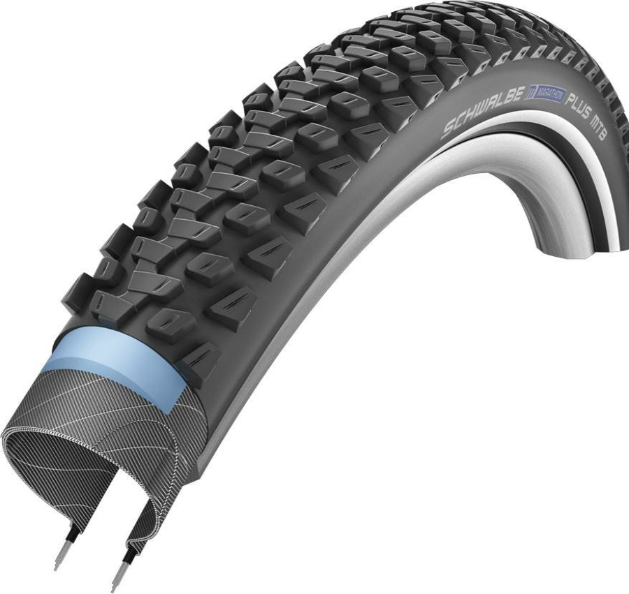 Wheels & Tyres Schwalbe | Schwalbe Marathon Plus Bike Tyre (Smartguard) Black