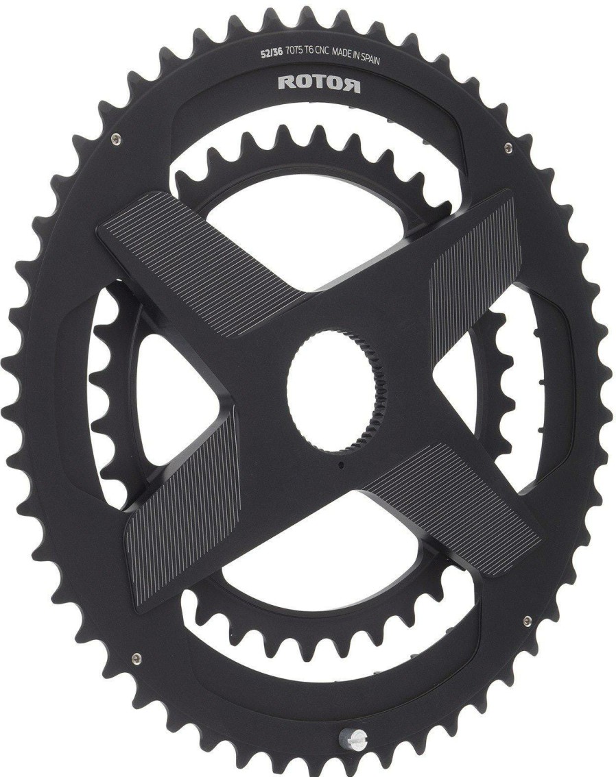 Bike Parts Rotor Chainrings | Rotor Round Direct Mount Road Outer Chainrings Black