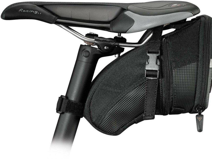 Accessories Topeak Bike Bags | Topeak Aero Wedge Strap Mount Saddle Bag Black