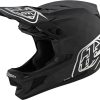 Helmets & Protection Troy Lee Designs Mountain Bike Helmets | Troy Lee Designs D4 Carbon Stealth Full Face Helmet Black/Silver