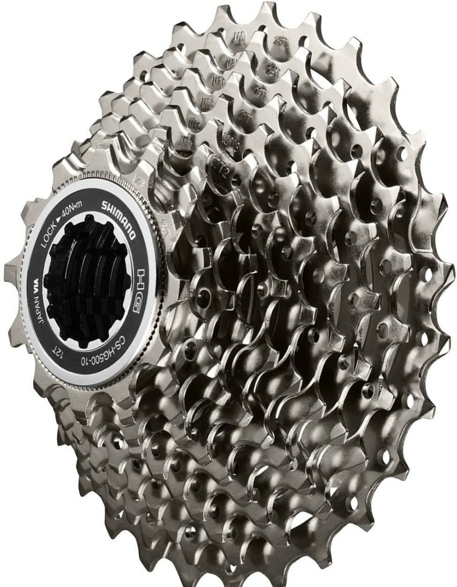 Bike Parts Shimano Cassettes | Shimano Tiagra Hg500 10 Speed Road Cassette Silver