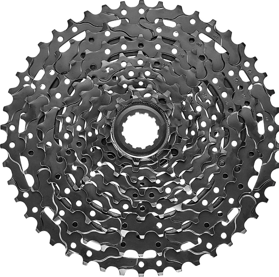 Bike Parts Tektro Cassettes | Tektro Ed-9 Csm3509 9 Speed Cassette Silver