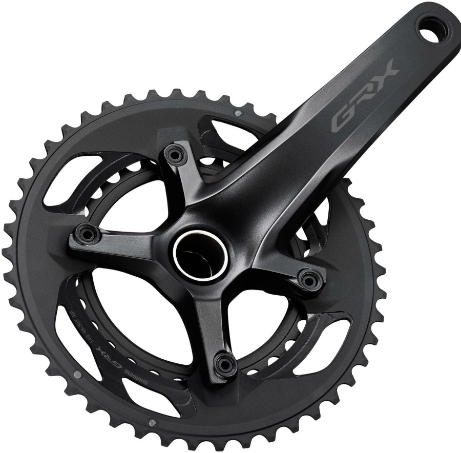 Bike Parts Shimano Chainsets & Cranksets | Shimano Grx 600 2X11 Speed Gravel Bike Chainset Black