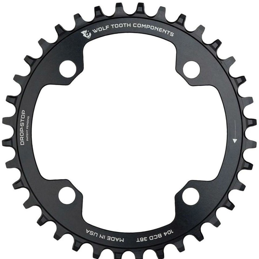 Bike Parts Wolf Tooth Chainrings | Wolf Tooth Shimano 12 Speed Mtb Chainring 104 Bcd Black