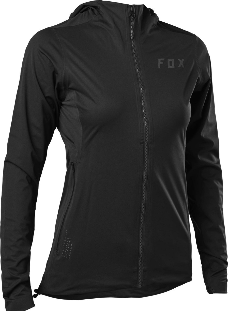 Clothing Fox Racing | Fox Racing Women'S Flexair Water Jacket Black