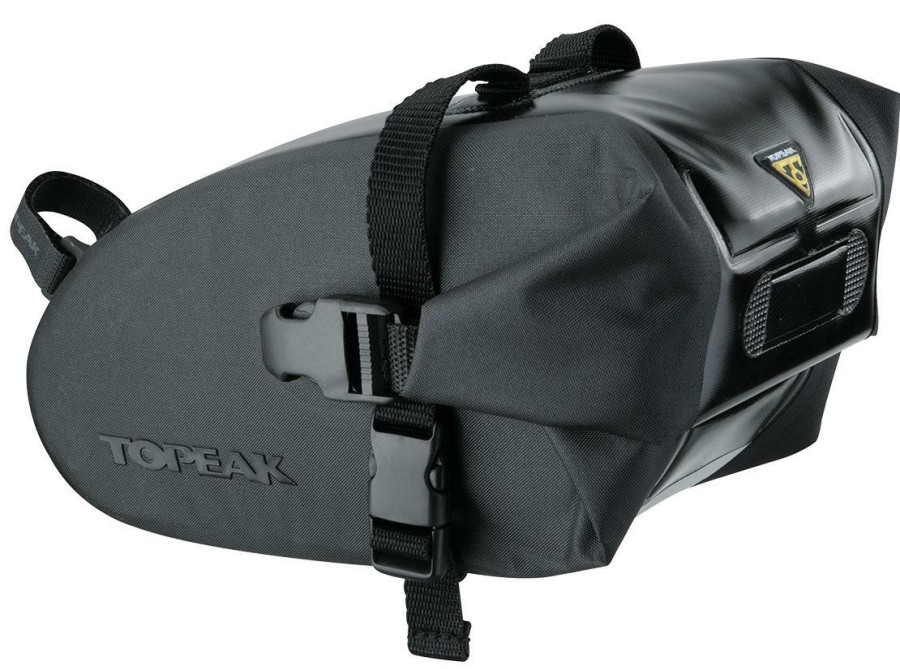 Accessories Topeak Bike Bags | Topeak Drybag Wedge - Strap Mount Saddle Bag Black