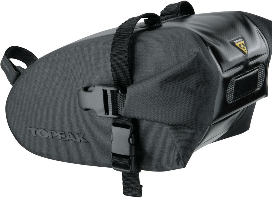 Accessories Topeak Bike Bags | Topeak Drybag Wedge - Strap Mount Saddle Bag Black