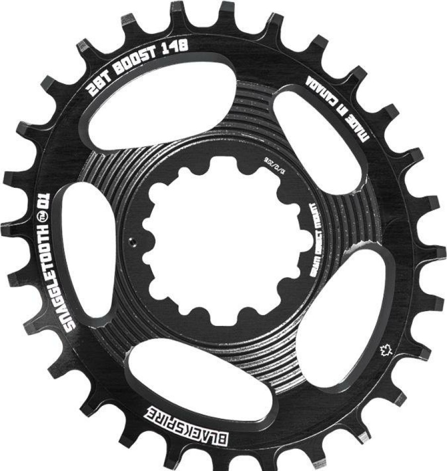 Bike Parts Blackspire Chainrings | Spire Snaggletoothdm Sram Oval Boost Chainring Black