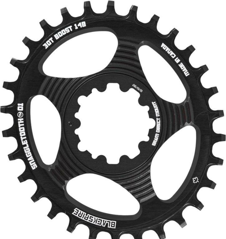 Bike Parts Blackspire Chainrings | Spire Snaggletoothdm Sram Oval Boost Chainring Black