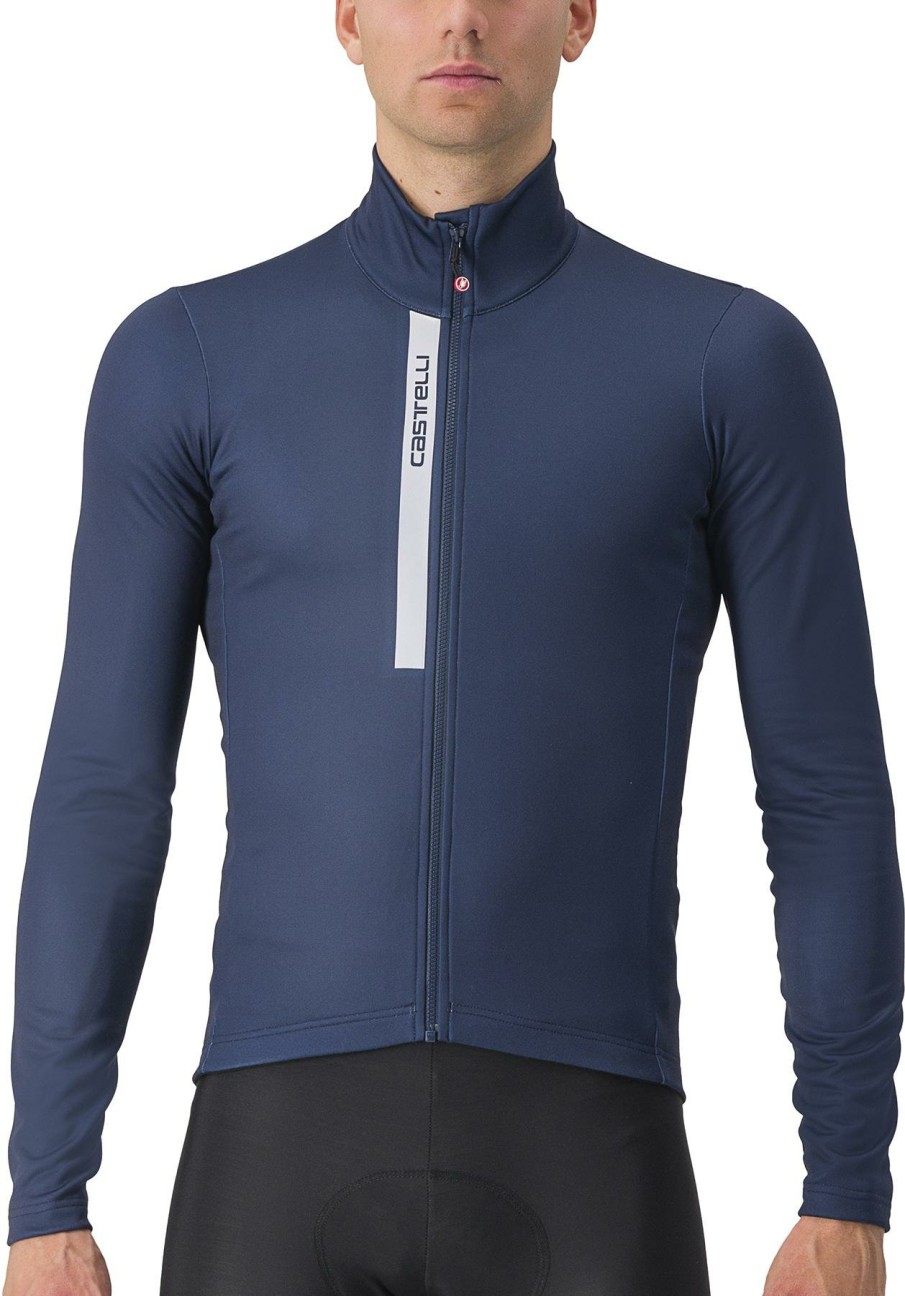 Clothing Castelli Long Sleeve Jerseys | Castelli Entrata Thermal Jersey Light Black/Red