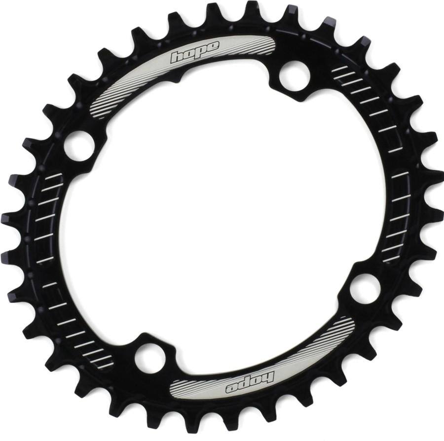 Bike Parts Hope Chainrings | Hope Oval Retainer Mtb Chain Ring Black