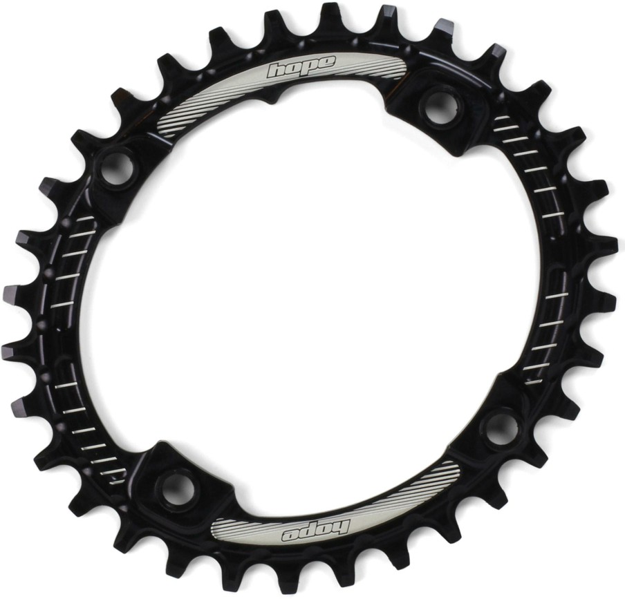 Bike Parts Hope Chainrings | Hope Oval Retainer Mtb Chain Ring Black