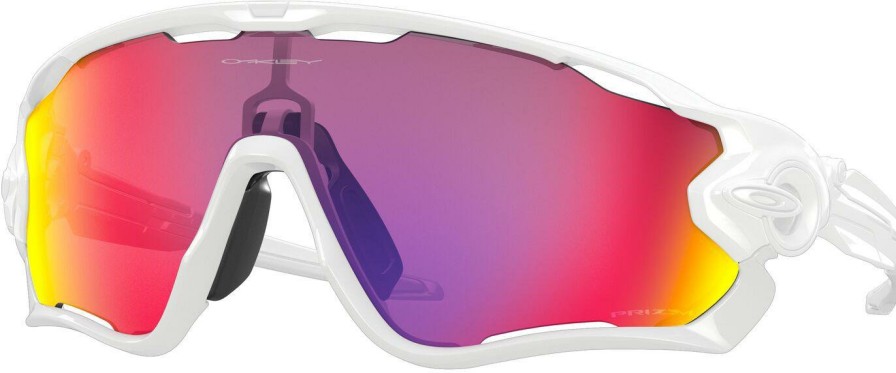 Helmets & Protection Oakley Sunglasses | Oakley Eyewear Jawbreaker Prizm Road Sunglasses Polished White