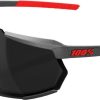 Helmets & Protection 1 Sunglasses | 100% Eyewear Racetrap 3.0 Gunmetal Black Mirror Lens Sunglasses Grey