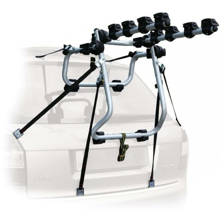 Accessories Peruzzo Car Racks | Peruzzo Venezia 4 Bike Rear Mount Carrier Grey