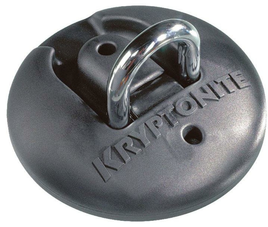 Accessories Kryptonite Locks | Kryptonite Stronghold Ground Anchor Lock Black