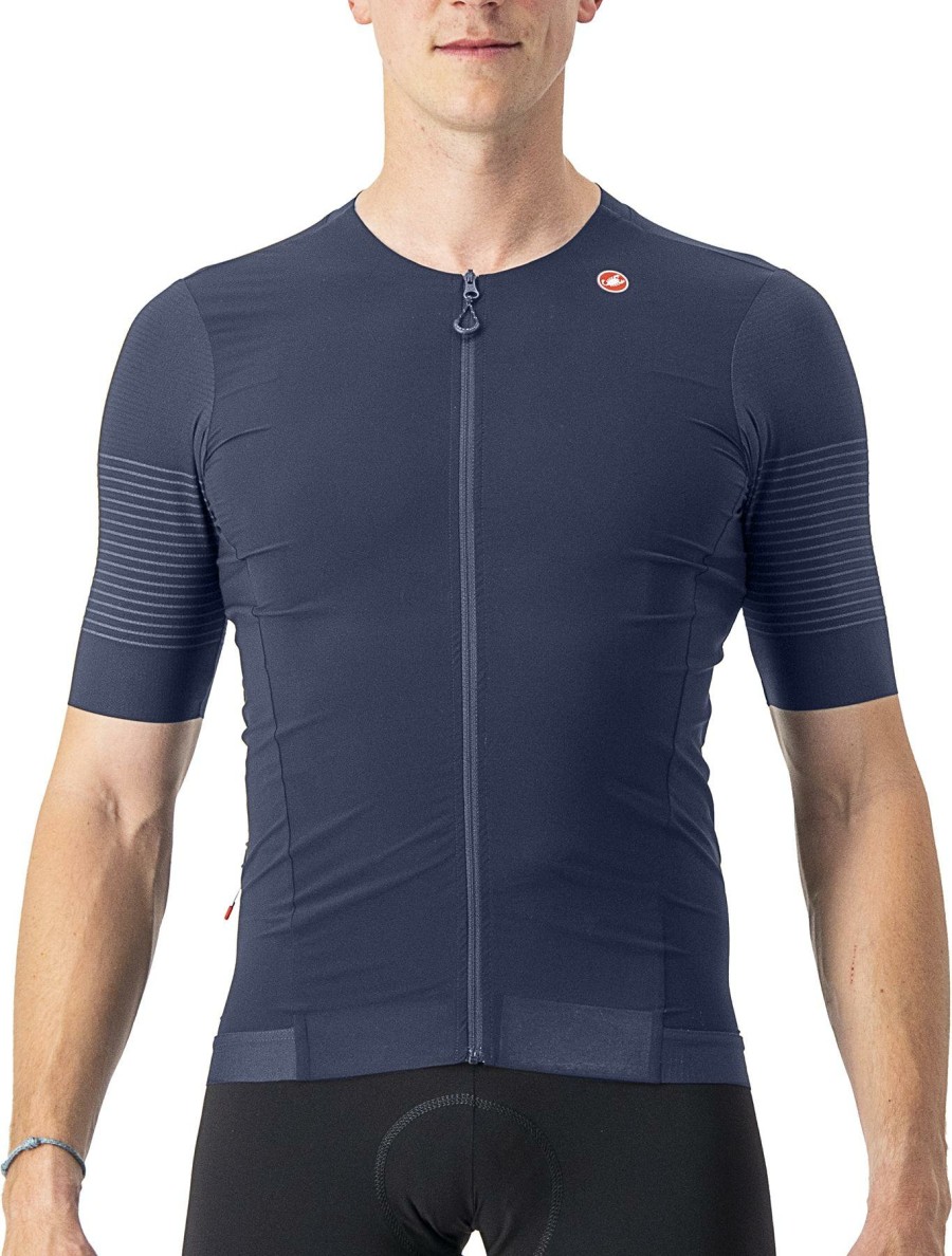 Clothing Castelli Short Sleeve Jerseys | Castelli Premio Ss Jersey Light Black/Black