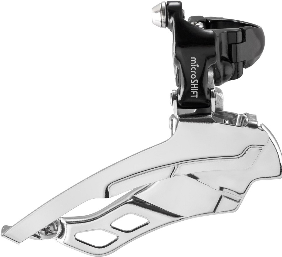 Bike Parts microSHIFT Derailleurs | Microshift R10 R730 Triple Front Derailleur Black/Silver