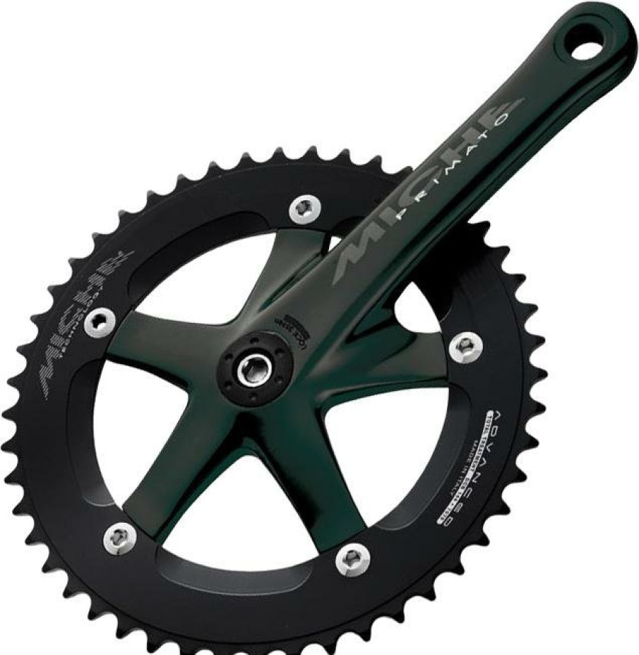 Bike Parts Miche Chainsets & Cranksets | Miche Primato Advanced Track Single Chainset Black