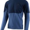 Clothing Troy Lee Designs Long Sleeve Jerseys | Troy Lee Designs Drift Long Sleeve Jersey Solid Dark Slate Blue