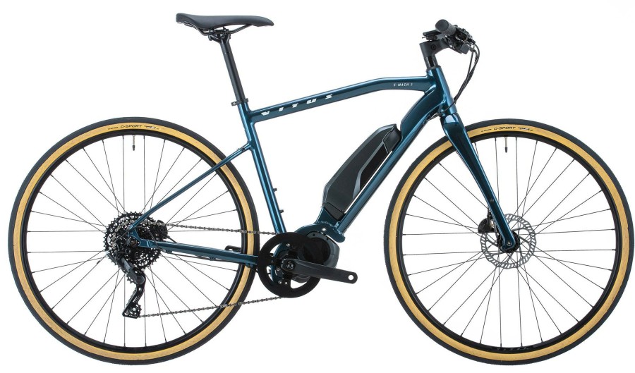 Bikes Vitus | Vitus E-Mach 3 Electric Hybrid Bike Midnight Blue