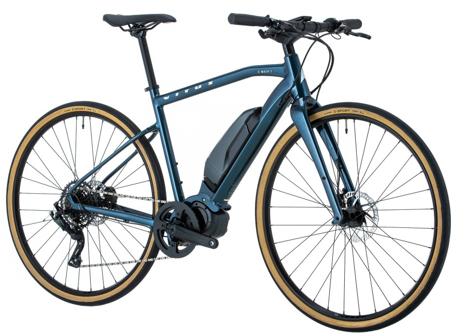 Bikes Vitus | Vitus E-Mach 3 Electric Hybrid Bike Midnight Blue