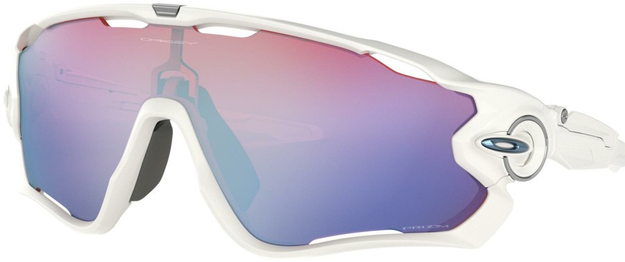 Helmets & Protection Oakley Sunglasses | Oakley Eyewear Jawbreaker White Sunglasses (Prizm Sapphire Lens)