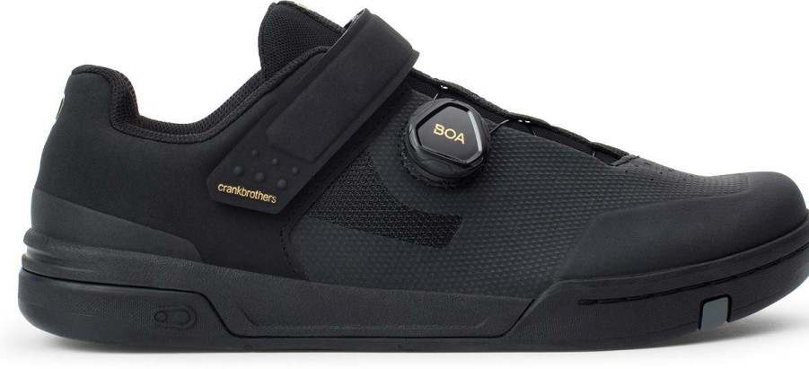 Footwear crankbrothers | Crankbrothers Stamp Boa Flat Pedal Shoe Black/Gold