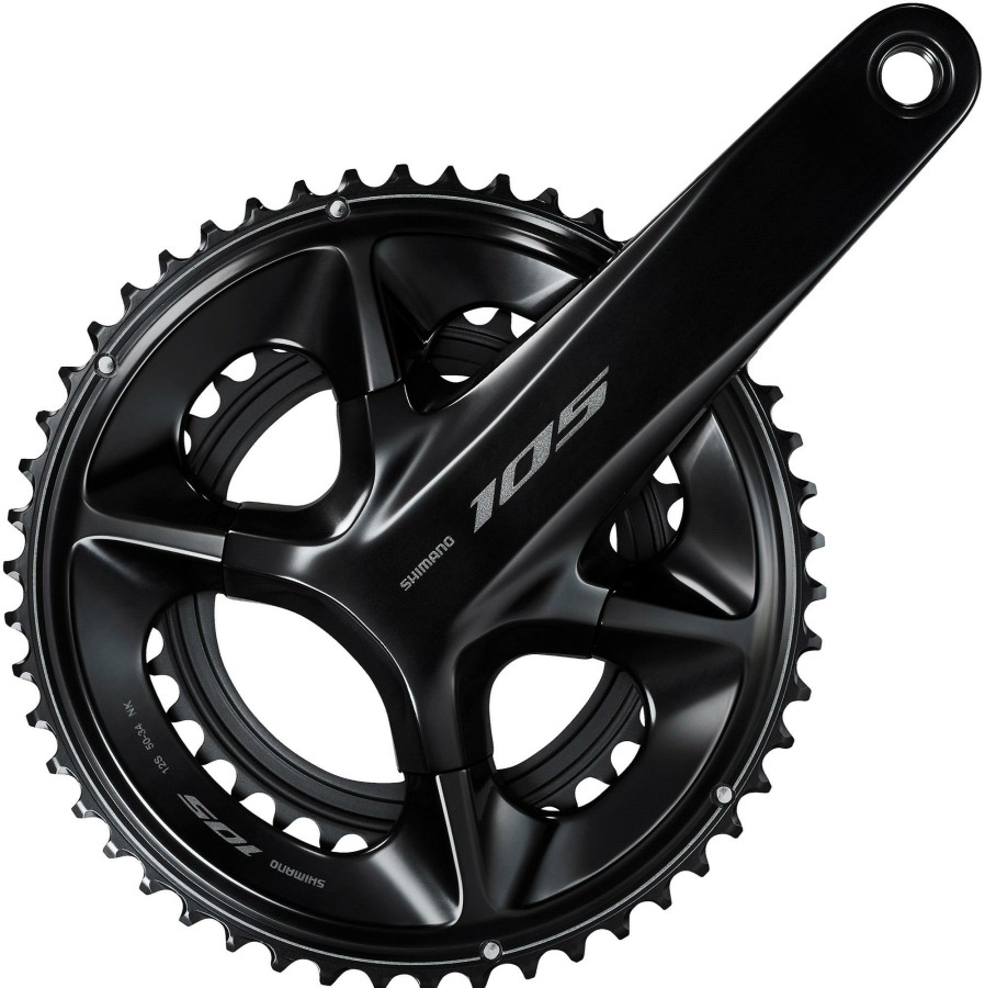 Bike Parts Shimano Chainsets & Cranksets | Shimano 105 R7100 12 Speed Double Chainset Black