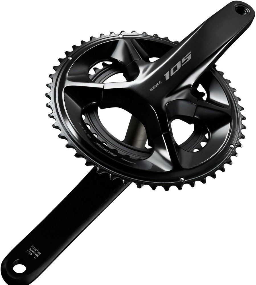 Bike Parts Shimano Chainsets & Cranksets | Shimano 105 R7100 12 Speed Double Chainset Black