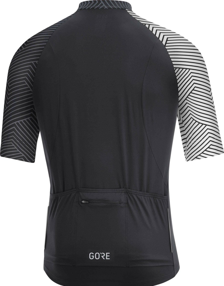 Clothing GOREWEAR Short Sleeve Jerseys | Gorewear C5 Jersey Black/White